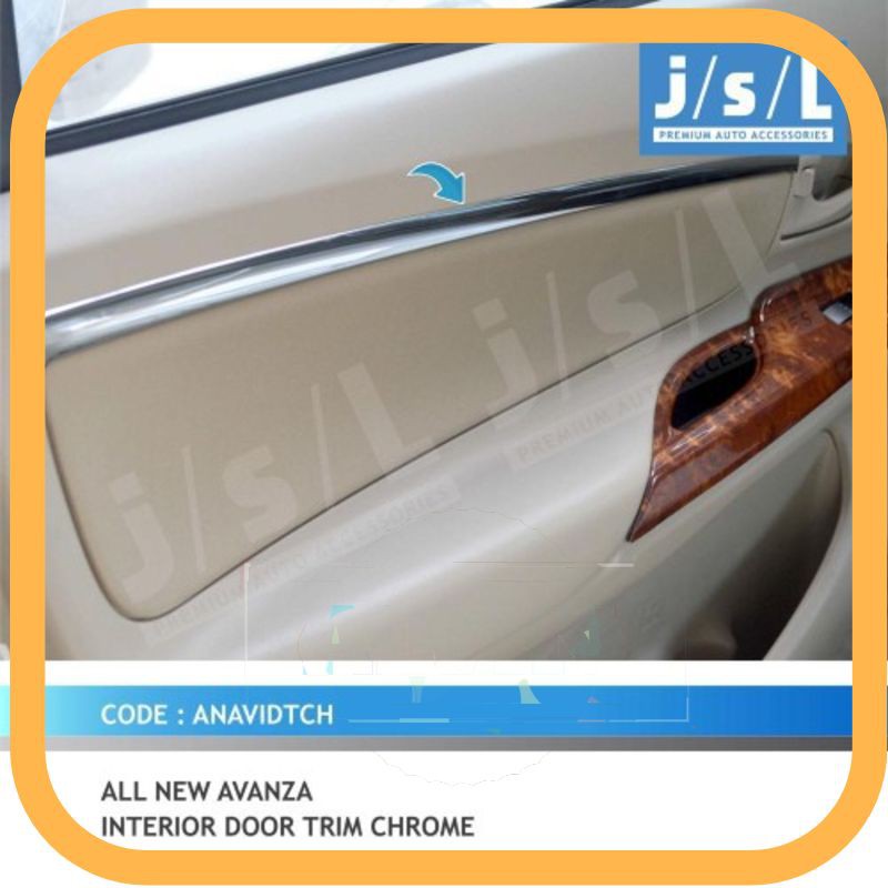 Jual Murah List Pintu Interior Door Trim Chrome All New Avanza Xenia