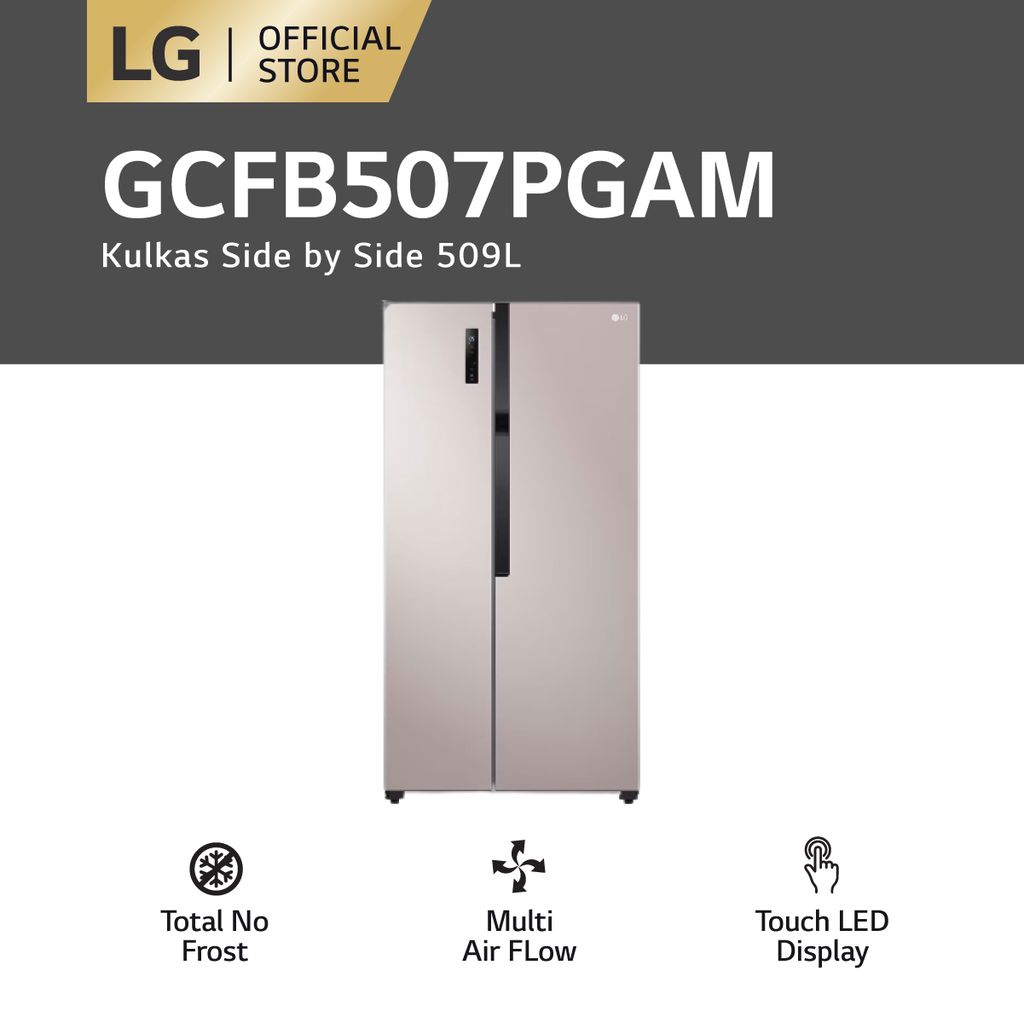 Jual Lg Kulkas Side By Side L Gross L Nett Total No Frost Dan