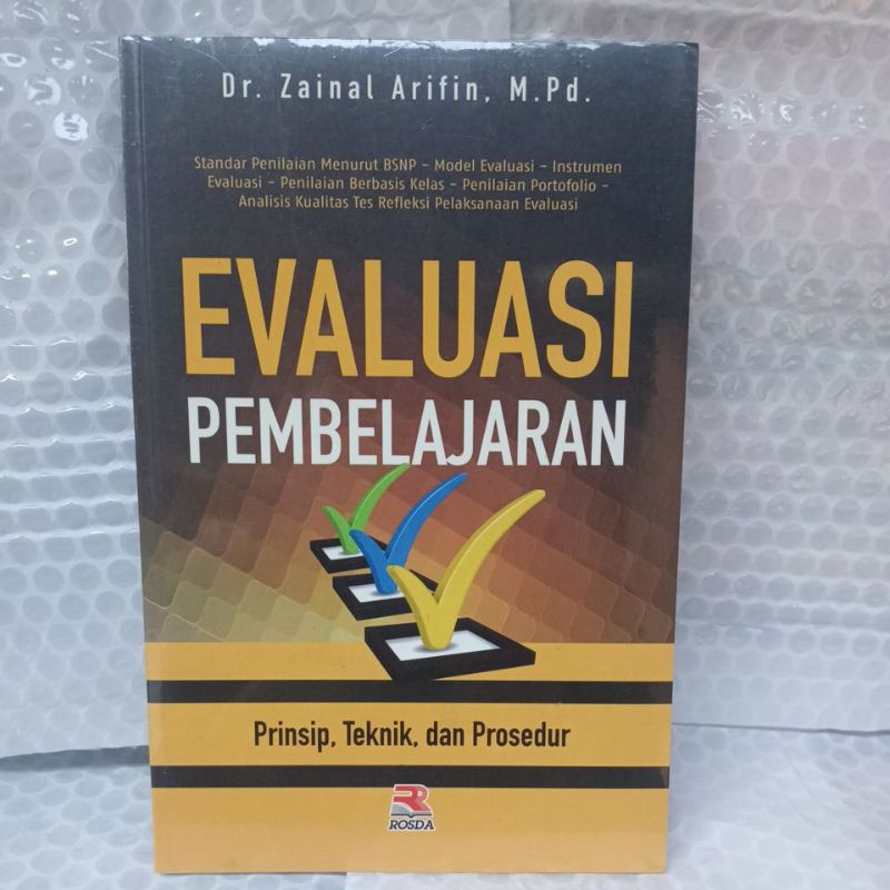 Jual Buku Original Evaluasi Pembelajaran Dr Zainal Arifin M Pd