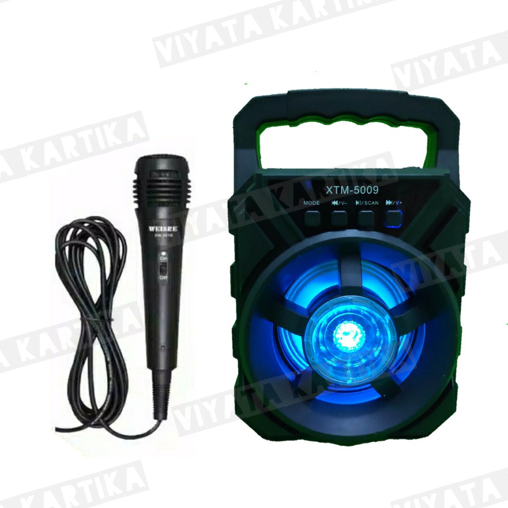 Jual Speaker Mic Portable Bluetooth Big Sound Kotak Musik Karoke