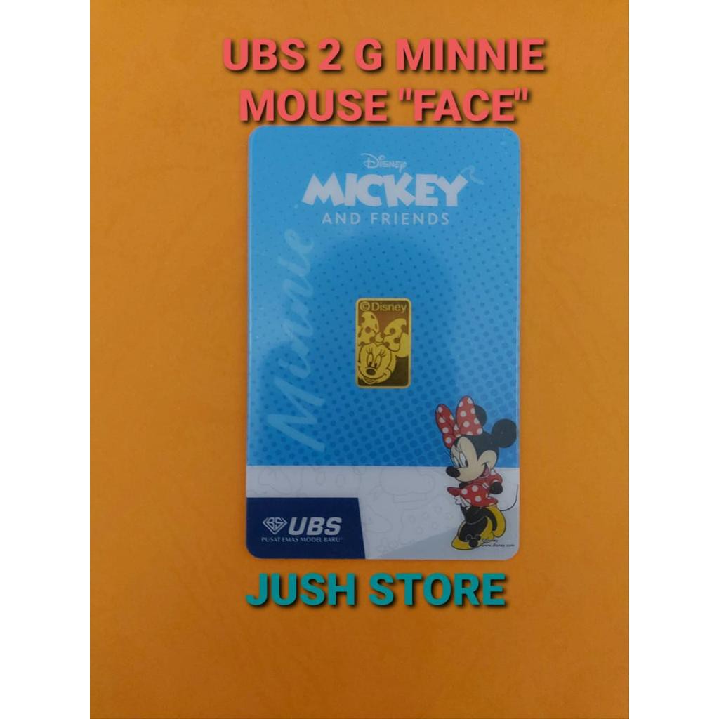 Jual EMAS UBS LOGAM MULIA 2 GRAM SNI MULUS PRESS MICKEY MINNIE MOUSE