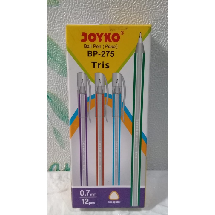 Jual Ball Pen Pulpen Pena Joyko BP 275 Tris Mata Pulpen 0 7 Mm