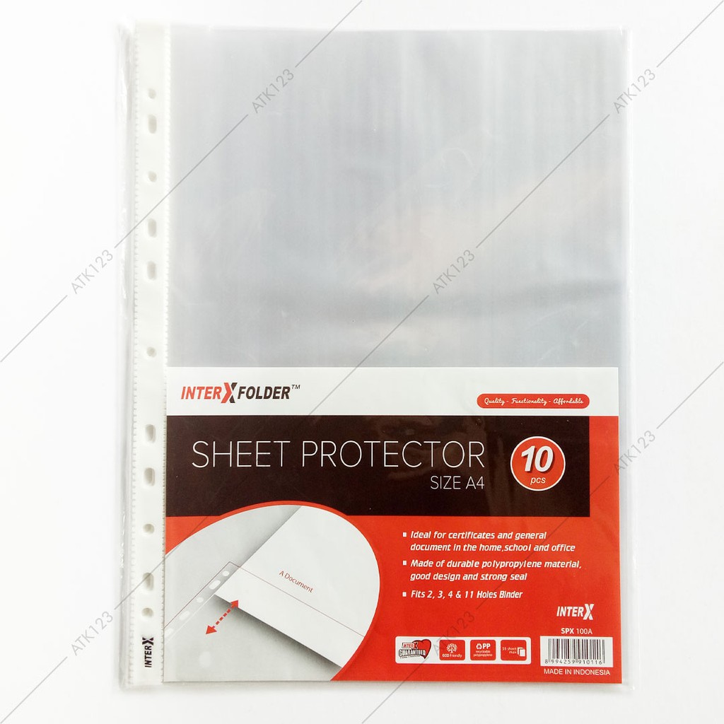 Jual Sheet Protector Pp Pockets A Isi Lembar Inter X Folder