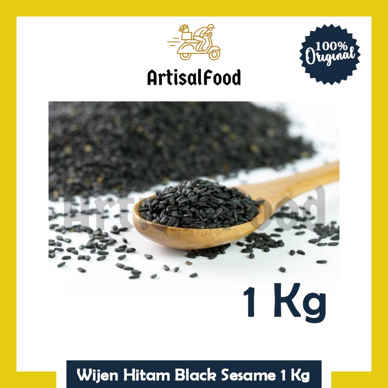 Jual Wijen Hitam Black Sesame 1kg Kiloan Shopee Indonesia