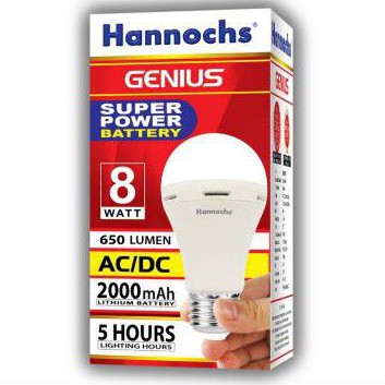 Jual Lampu Led Hannochs Genius Emergency 8w Magic AC DC 8w 8 Watt