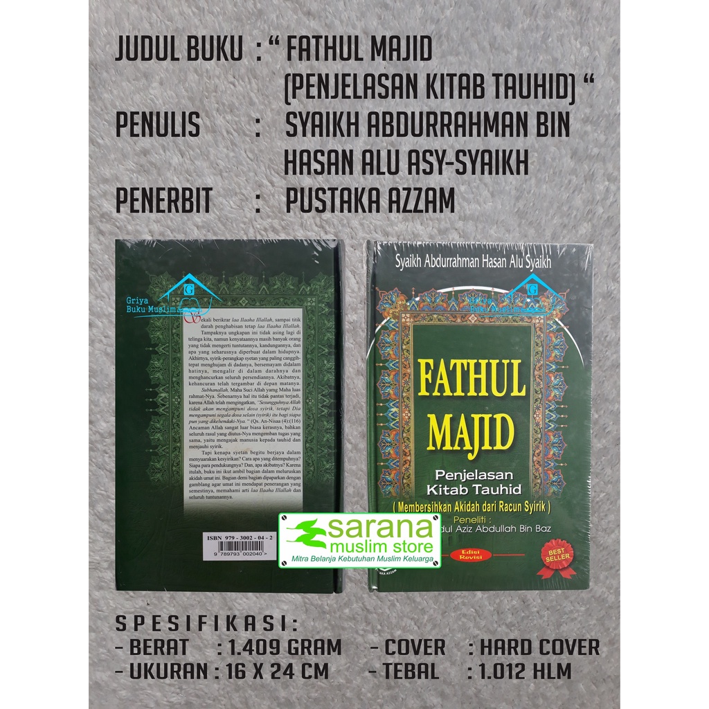 Jual Buku Fathul Majid Penjelasan Kitab Tauhid Shopee Indonesia