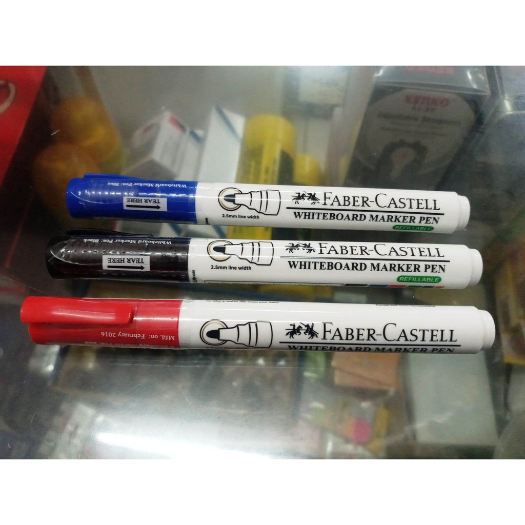 Jual Spidol Whiteboard Marker Pen Faber Castell Spidol Papan Tulis