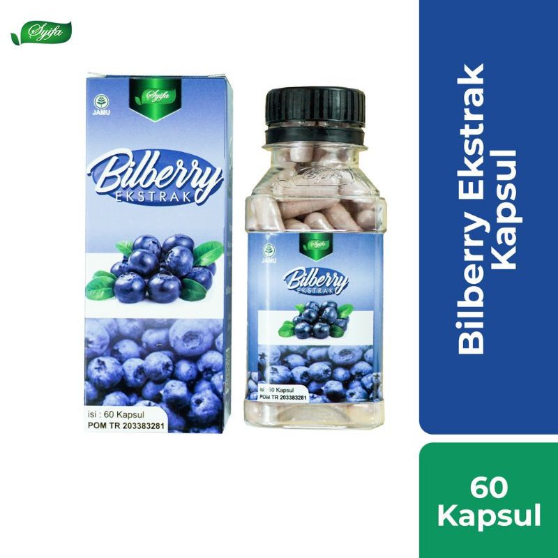 Jual Kapsul Ekstrak Bilberry Syifa Herbal Kesehatan Mata Kapsul