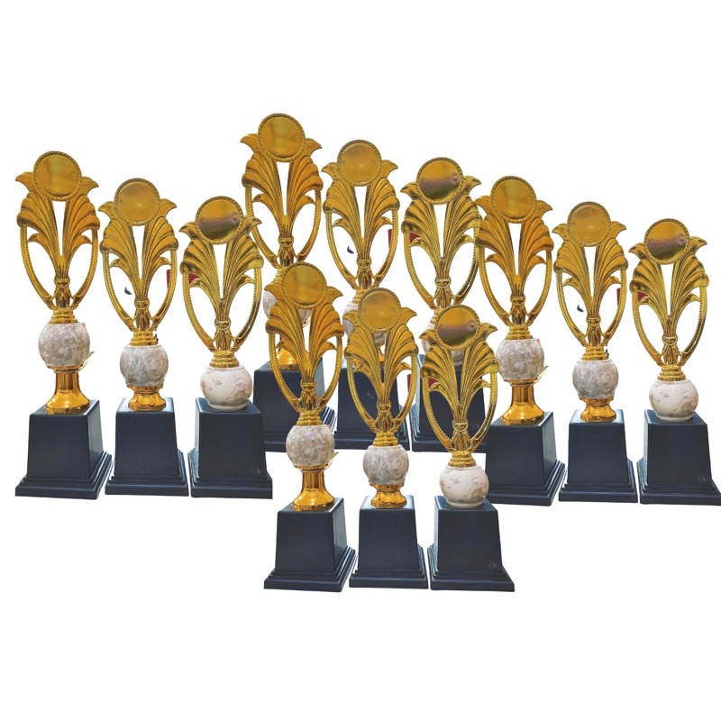 Jual Piala Trophy Plakat Set Custom Free Sticker Nama Marmer Shopee