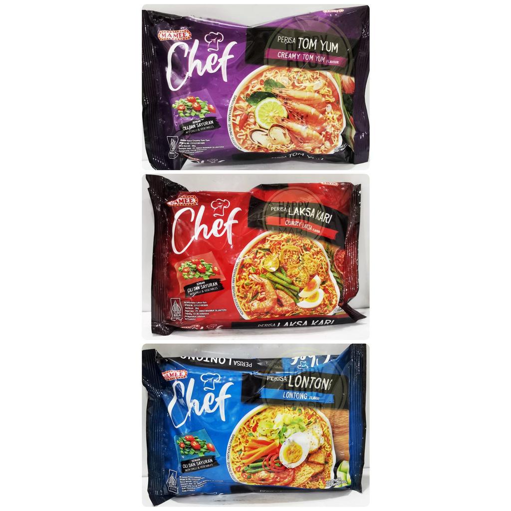 Jual Halal Mamee Chef Instant Noodle Mie Instan Tom Yum Mi Kuah Laksa