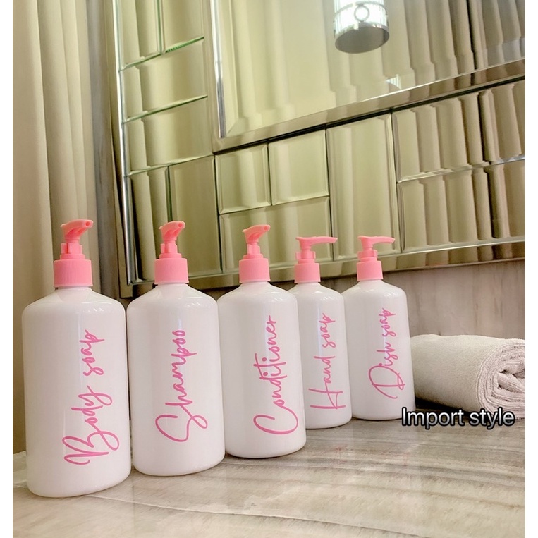 Jual Botol Glossy Ml Pink Edition Aesthetic Bottle Minimalist