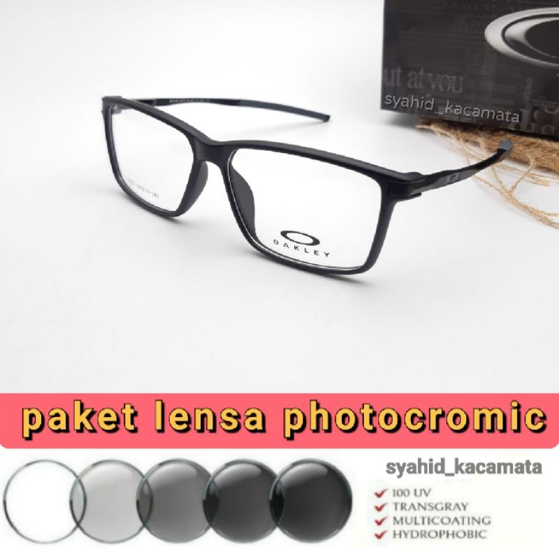 Jual Frame Kacamata Pria Sporty Paket Lensa Photocromic Kacamata