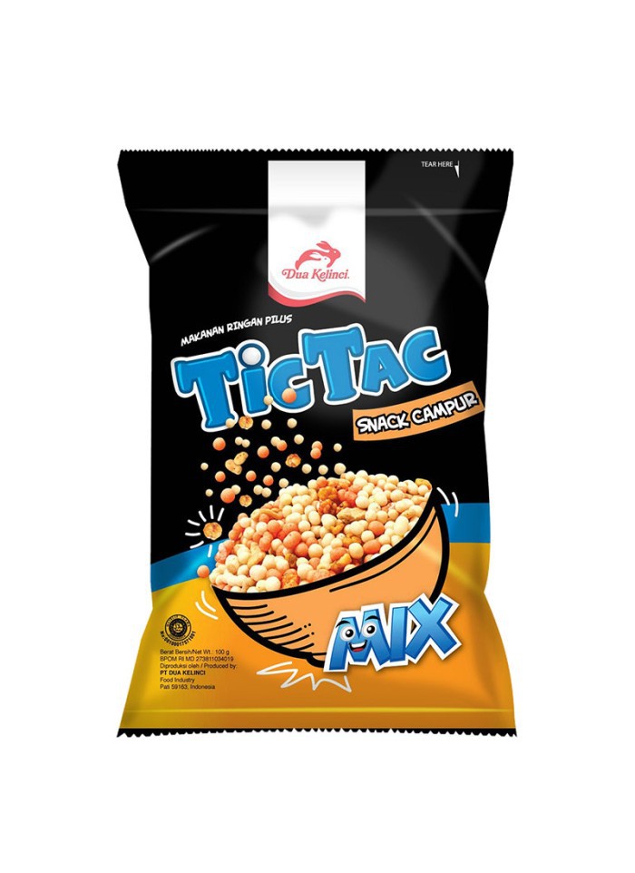 Jual Dua Kelinci Tic Tac Snack Pilus Mix 90gr Shopee Indonesia