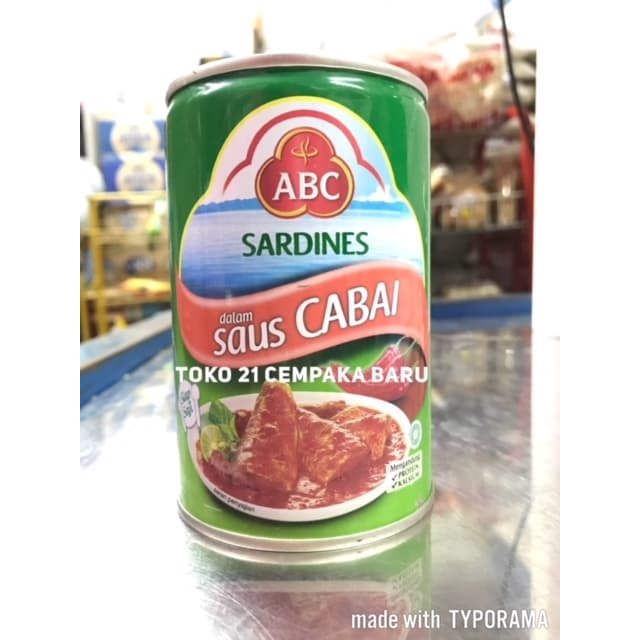 Jual Abc Sardines Saus Cabai Gram Sarden Saos Cabe Ikan Kaleng