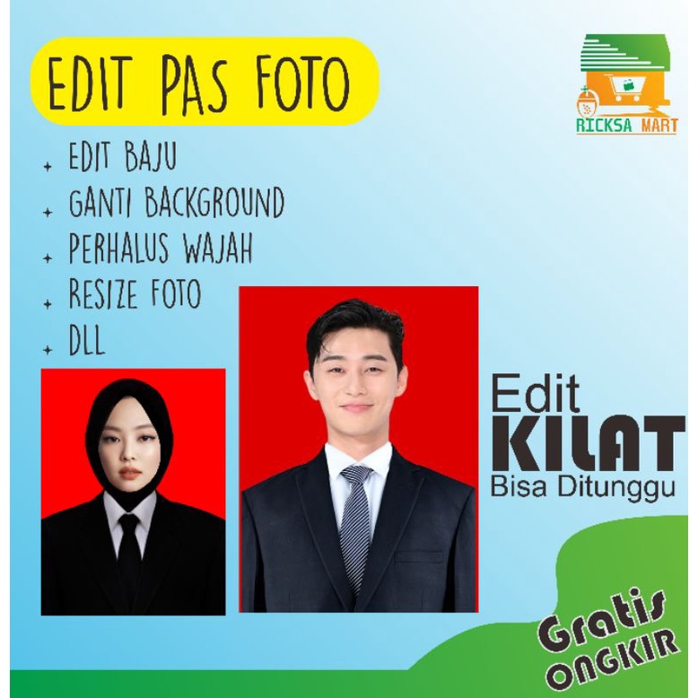 Jual Edit Pas Foto Ganti Background Edit Busana Kilat Murah Shopee