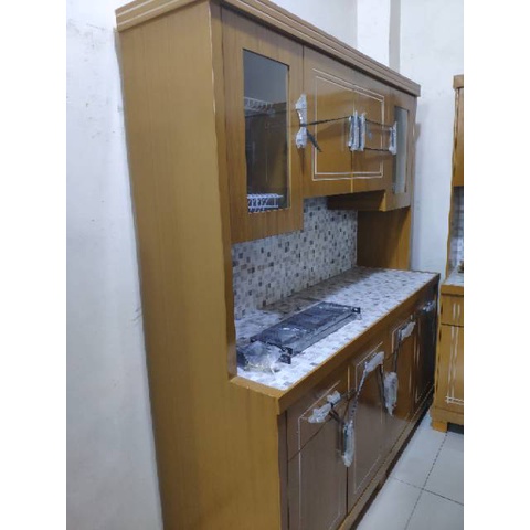 Jual KITCHEN SET LEMARI DAPUR RAK PIRING LEMARI SAYUR 4 PINTU