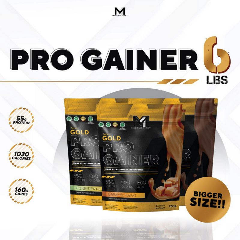 Jual M1 Pro Gainer 6LBS Muscle First Gold 6 LBS Mass Weight Gainer