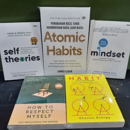 Jual Motivasi 5 Buku Terbaru Mindset Atomic Habits Self Theoris The