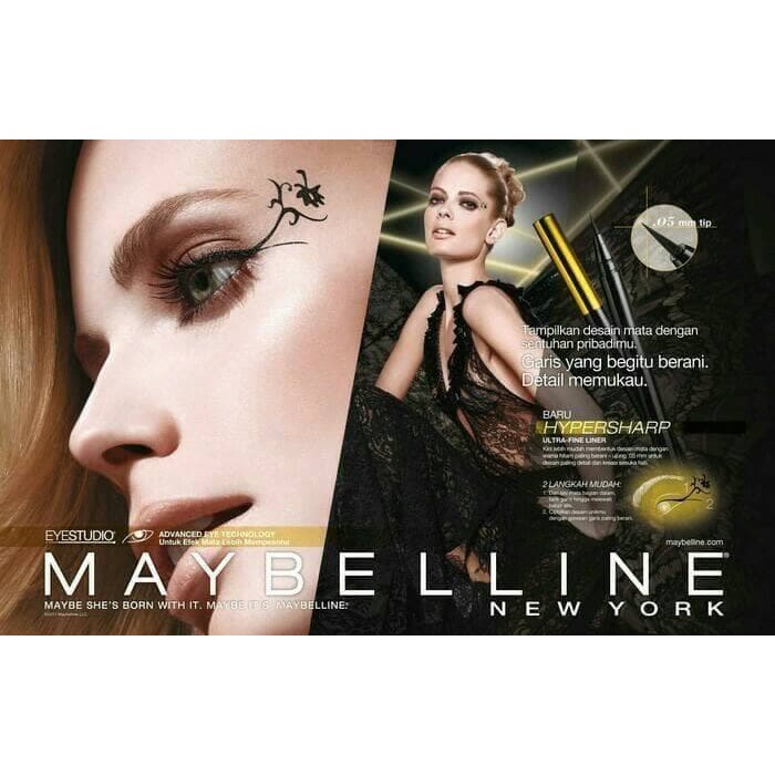 Jual Maybelline Original Hyper Sharp Liner Black Eyeliner Spidol