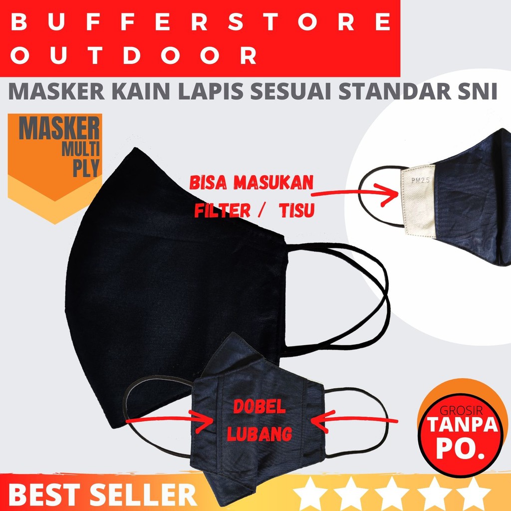 Jual MASKER KAIN STANDAR SNI Shopee Indonesia