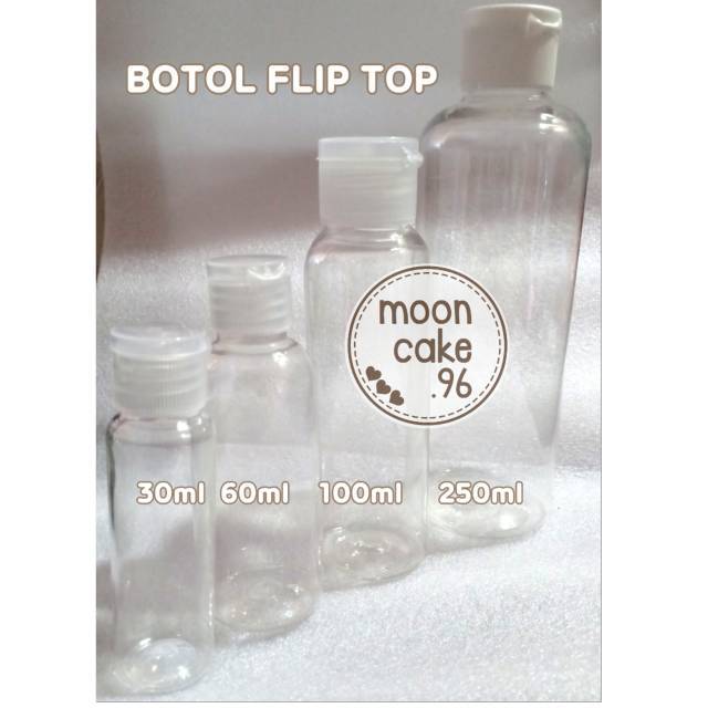 Jual Botol Kosong Flip Top Ml Ml Ml Polos Bening Putih Wadah