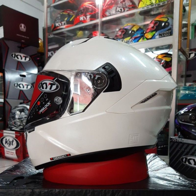 Jual Kyt Nfr Helm Full Face Nf R Casco White Double Visor Shopee