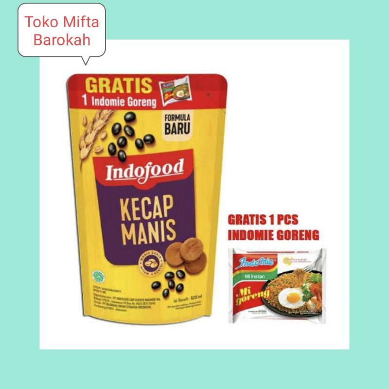 Jual Indofood Kecap Manis 520ml Free Mie Goreng Shopee Indonesia