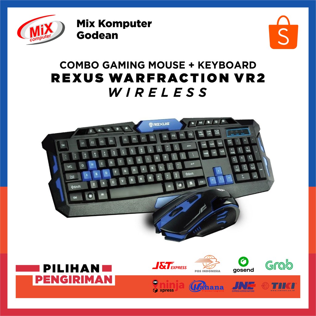 Jual Combo Set Gaming Wireless Rexus Warfraction Vr Shopee Indonesia