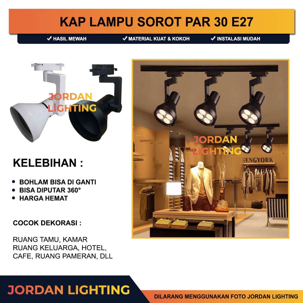 Jual Kap Lampu Spotlight Par Fiting Fitting E Sorot Spot Light Rel