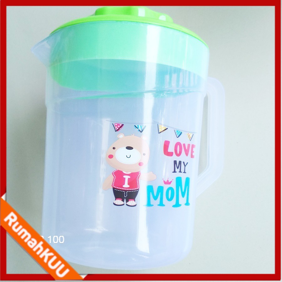 Jual Teko Plastik Liter Merek Ais Optima Eskan Mini Bening Tempat