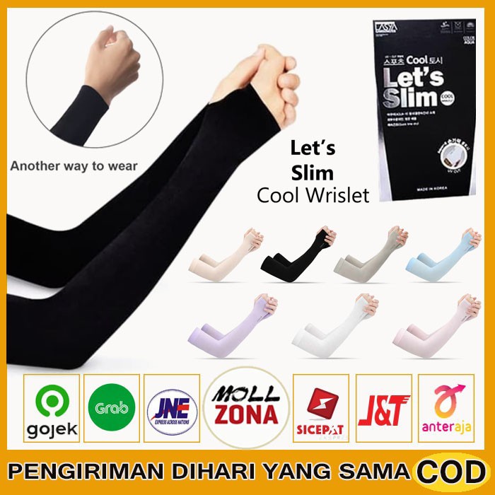 Jual LETS SLIM KOREAN MANSET TANGAN LENGAN WANITA PRIA HAND SOCKS ARM