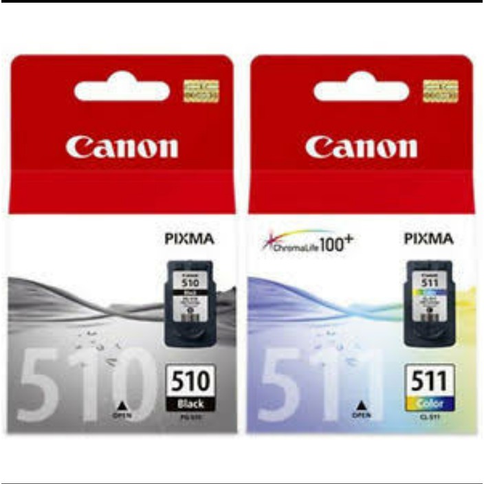 Jual Paket Tinta Canon PG 510 Black CLI 511 Colour Original Shopee