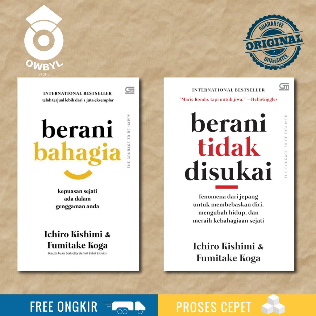 Jual Paket Buku Berani Tidak Disukai Berani Bahagia Original