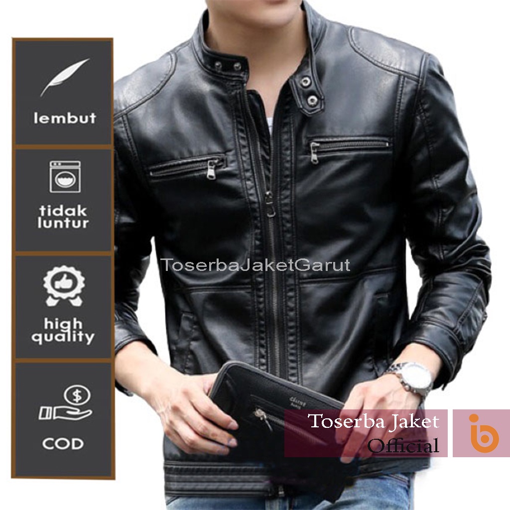 Jual Toserbajaketofficial Jaket Kulit Pria Original Elegant Brownie