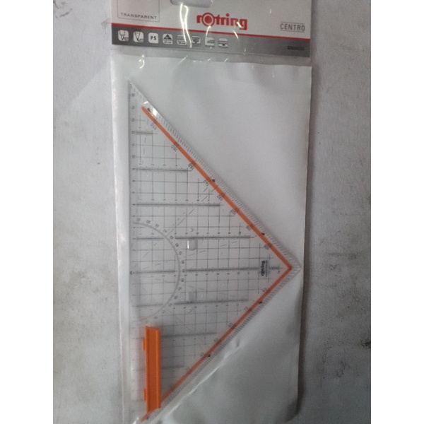 Jual Pengaris Segitiga Pegangan Rotring 32 Cm Shopee Indonesia