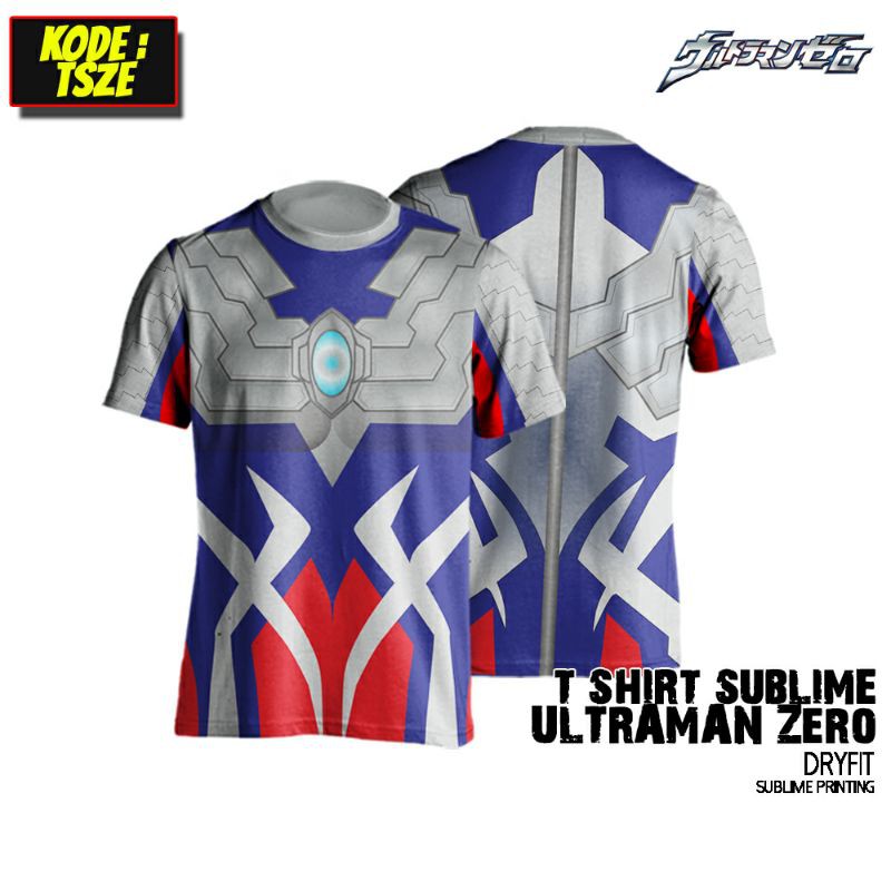 Jual Baju Kaos T Shirt Ultra Ultraman Taiga Geed Zero Rosso Blu Victory