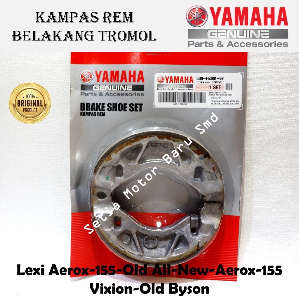 Jual Kampas Rem Belakang Tromol Lexi Aerox Byson Vixion Old Asli