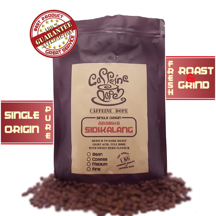 Jual Kopi Arabika Sidikalang Kg Single Origin Bean Biji Ground