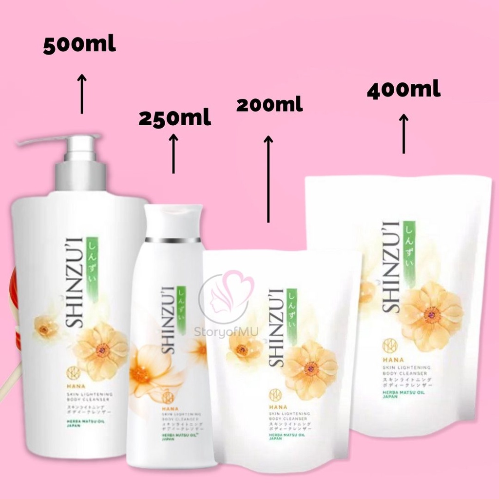 Jual SHINZUI Skin Lightening Body Cleanser 200ml 250ml 420ml Refill