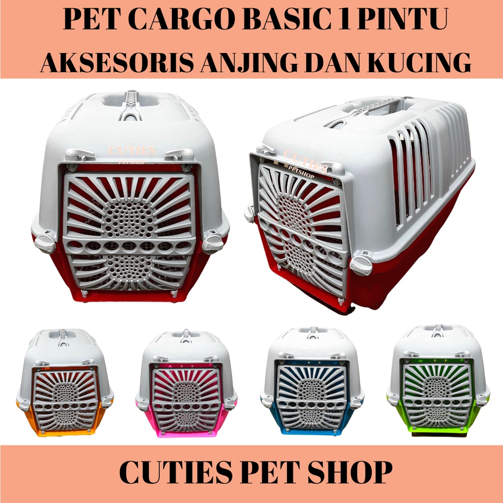 Jual PET CARGO KUCING ANJING BASIC 2 TONE KANDILA KANDANG TRAVEL