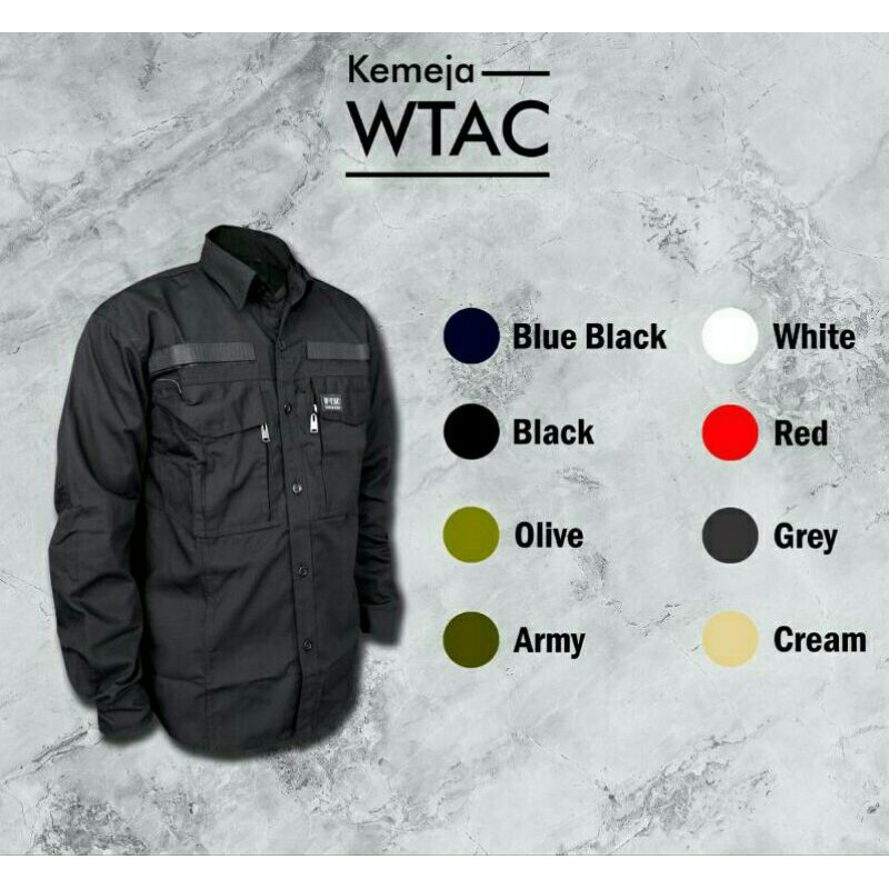 Jual Kemeja Tactical WTAC Lengan Panjang Kemeja Tactical Kemeja Pdl