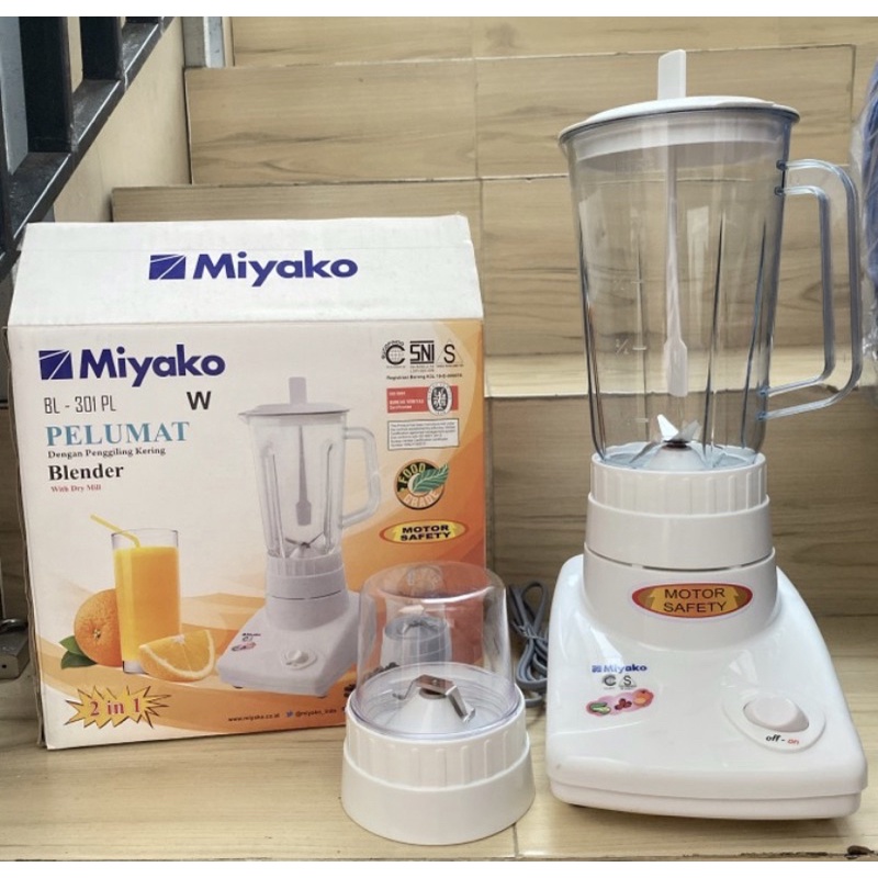 Jual DK Blender Plastik Miyako BL 301 PL Plastik Fiber 2 In 1