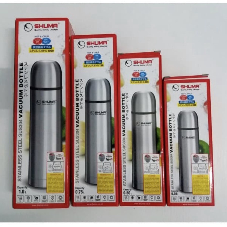 Jual Termos Air Panas Dingin Shuma Original Vacum Bottle Stainless