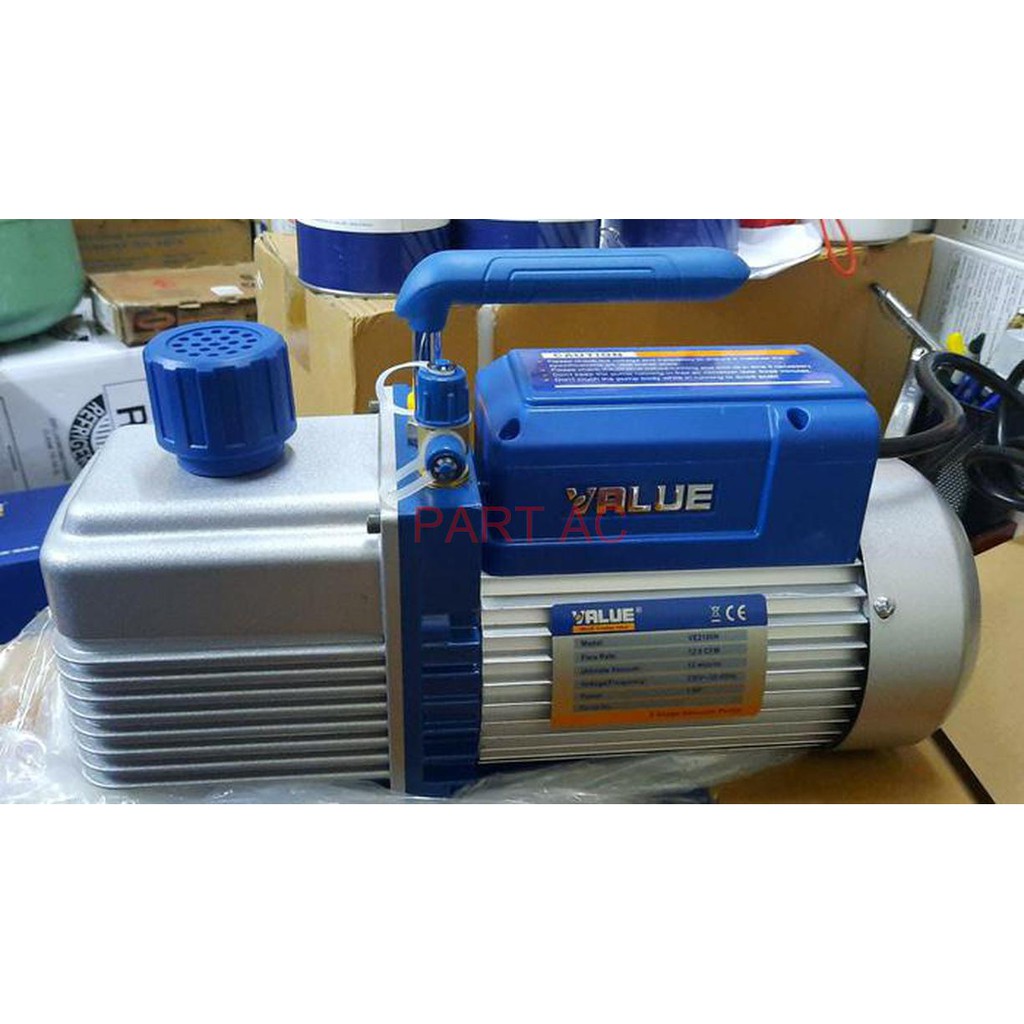 Jual VACUUM PUMP VALUE VE2100N 1 HP DUAL STAGE 10 CFM Shopee Indonesia