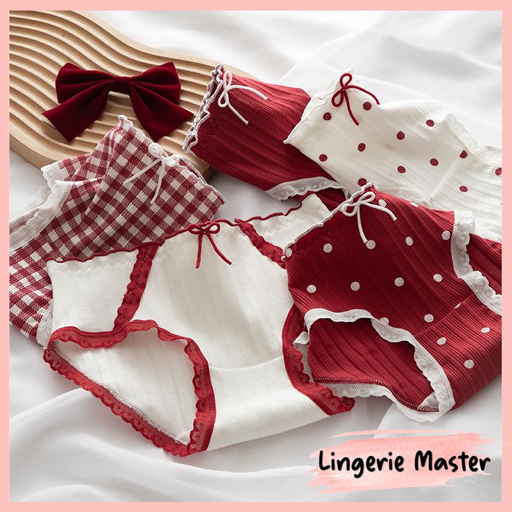 Jual LINGERIE MASTER C 42 Celana Dalam Wanita Korea Motif Lucu