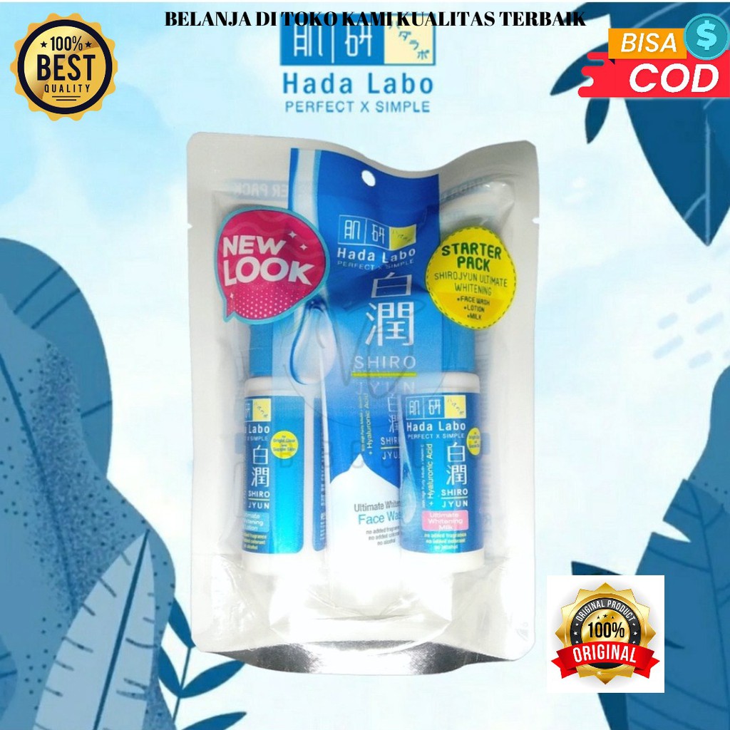 Jual Hadalabo Hada Labo Starter Pack Shirojyun Biru Shopee Indonesia