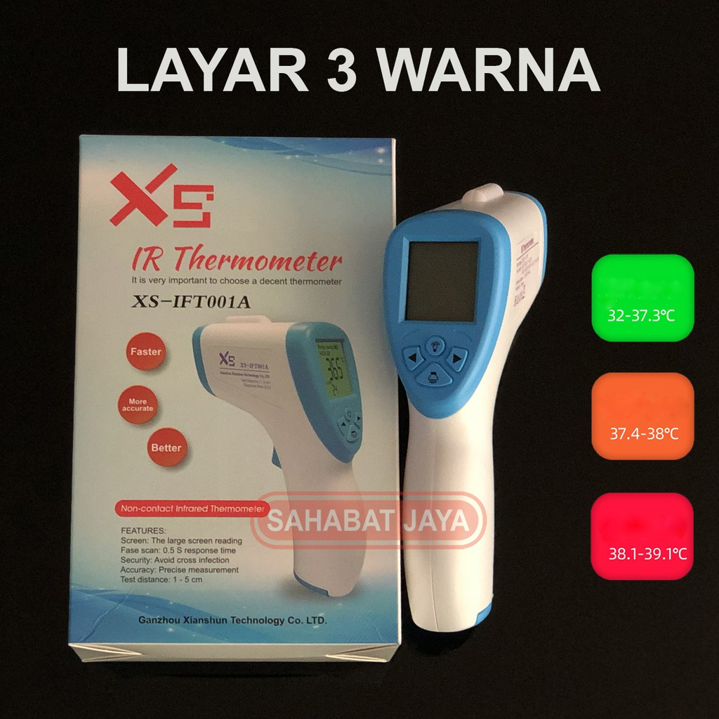 Jual Termometer Digital Infrared Thermometer IR Non Contact Suhu Badan