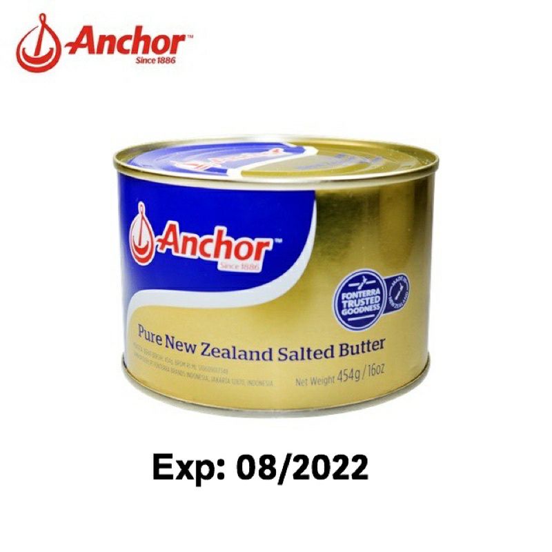 Jual Anchor New Zealand Salted Butter 454g Shopee Indonesia