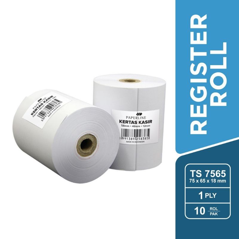 Jual Kertas Struk Register Roll Hvs X Ply Rangkap Shopee