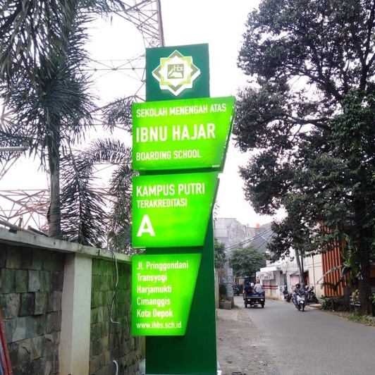 Jual Papan Tanda Nama Sekolah I Led I Pylon Sign Shopee Indonesia